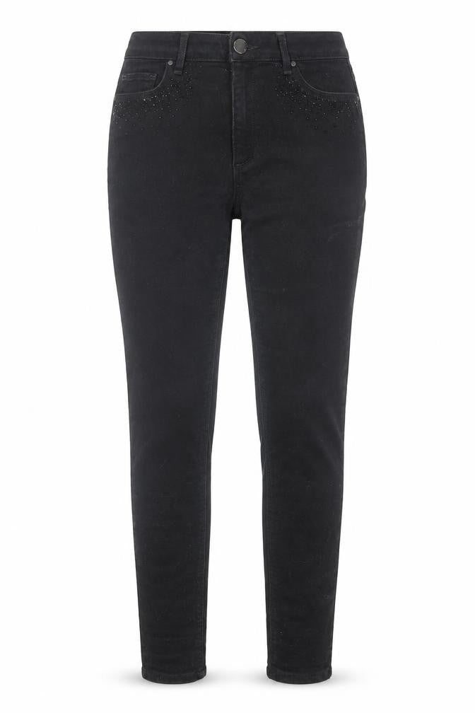 Marks & Spencer Womens Black  Cotton Skinny Jeans Size 10 L27 in Regular Button