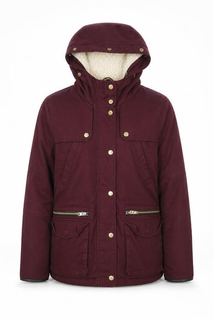 Topshop Womens Purple   Jacket Coat Size 8  Zip