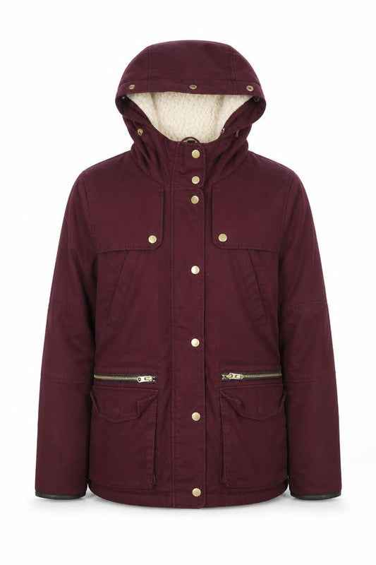 Topshop Womens Purple   Jacket Coat Size 8  Zip
