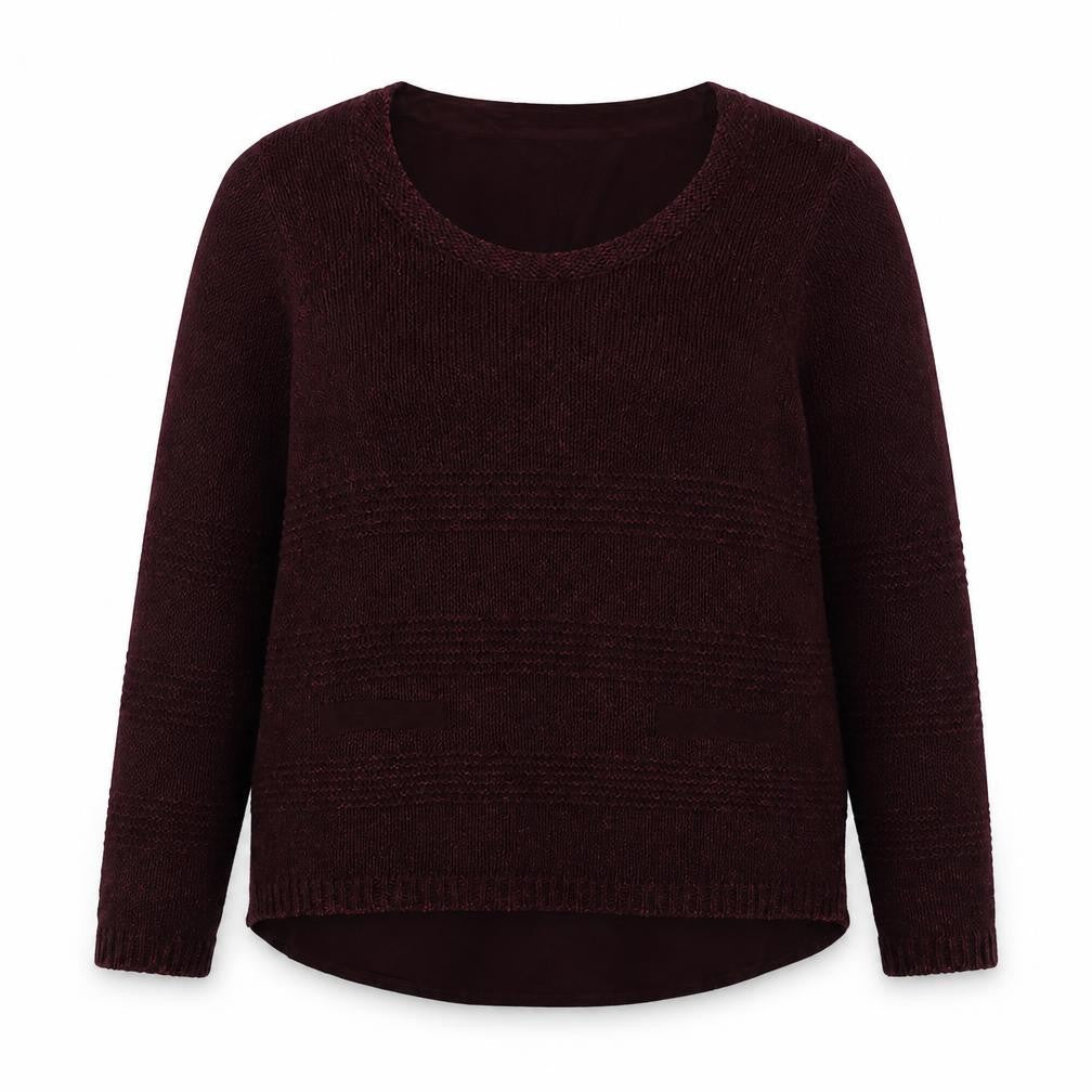 Per Una Womens Purple Round Neck  Acrylic Pullover Jumper Size 16