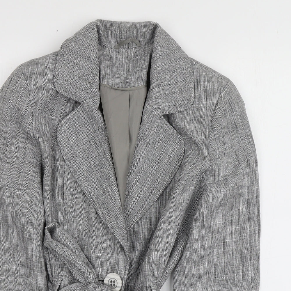Evie Collection Womens Grey   Jacket  Size 14