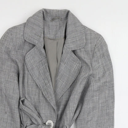 Evie Collection Womens Grey   Jacket  Size 14
