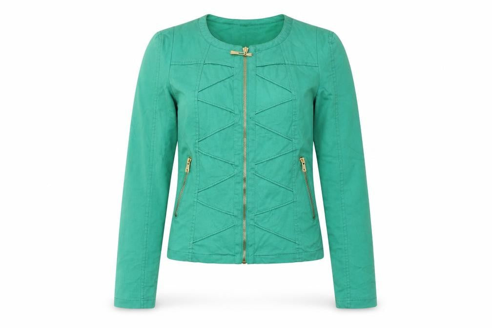 Attentif Womens Green   Jacket  Size 8  Zip