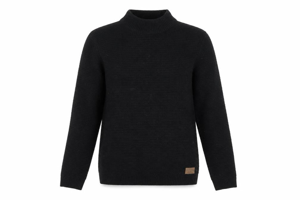 Threadbare Womens Black Round Neck  Acrylic Pullover Jumper Size M