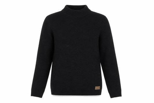 Threadbare Womens Black Round Neck  Acrylic Pullover Jumper Size M