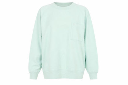 FOR Womens Green Round Neck  Cotton Pullover Jumper Size L