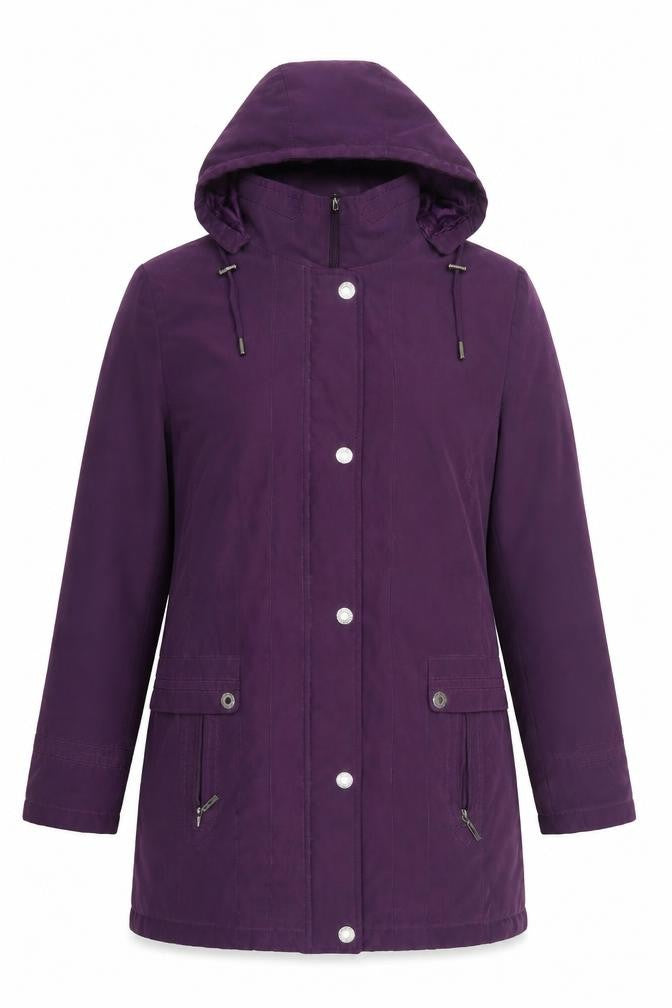 BM collection Womens Purple   Pea Coat Coat Size M