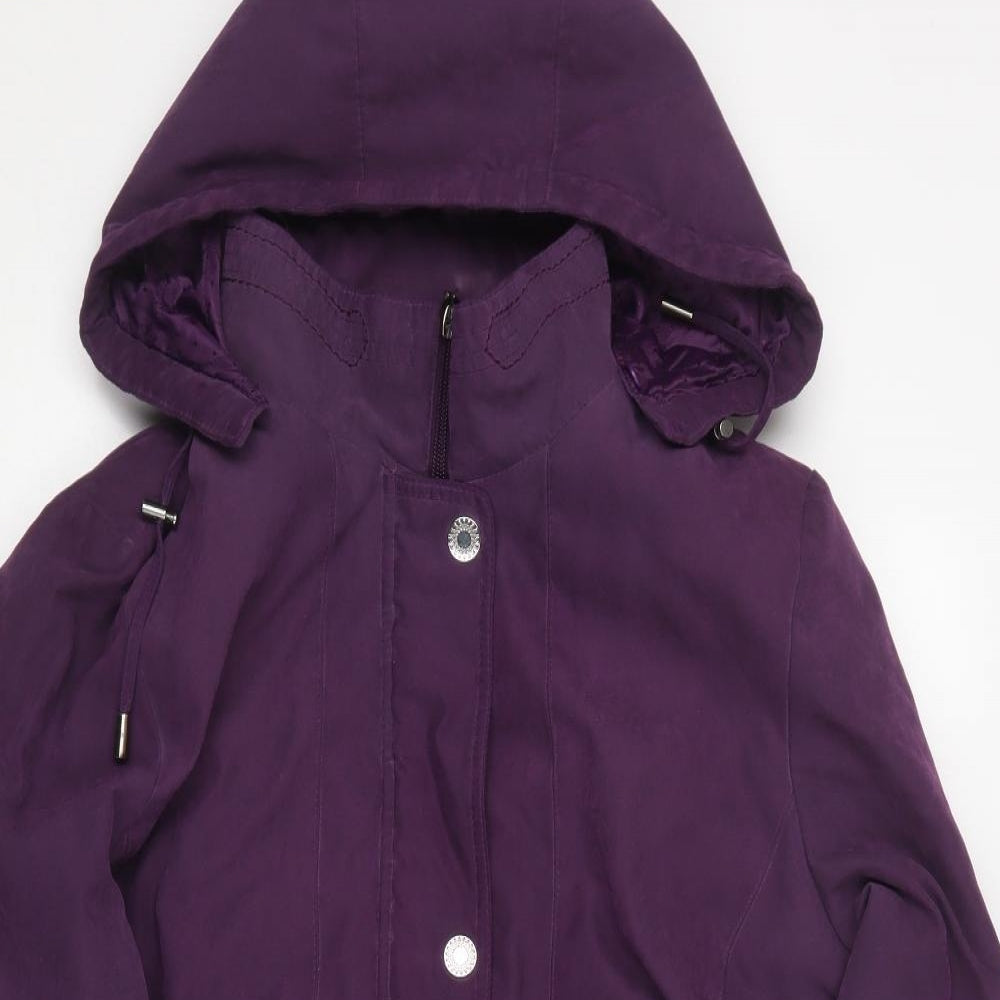 BM collection Womens Purple   Pea Coat Coat Size M