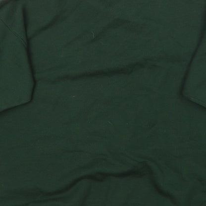 Whytes Mens Green Collared  Acrylic Pullover Jumper Size S