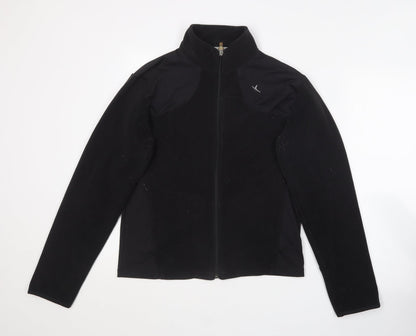 Domyos Womens Black Collared  Polyester Full Zip Jumper Size M