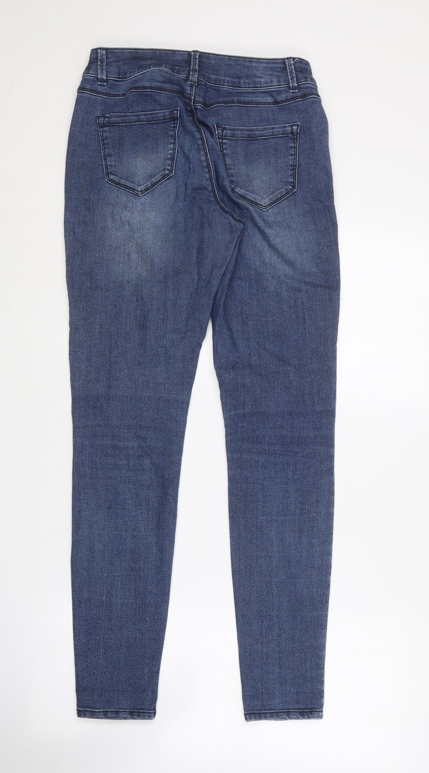 Blue Spice Womens Blue  Cotton Skinny Jeans Size 28 in L30 in Regular