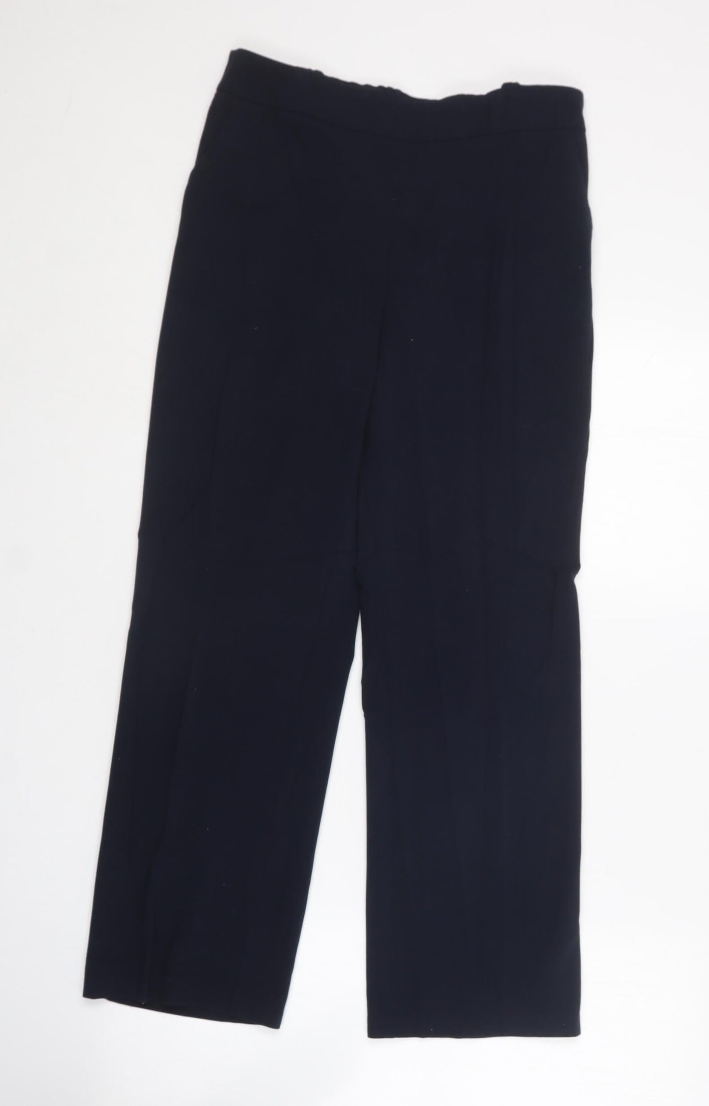 Marks and Spencer Womens Blue  Polyester Dress Pants Trousers Size 12 L23 in Regular
