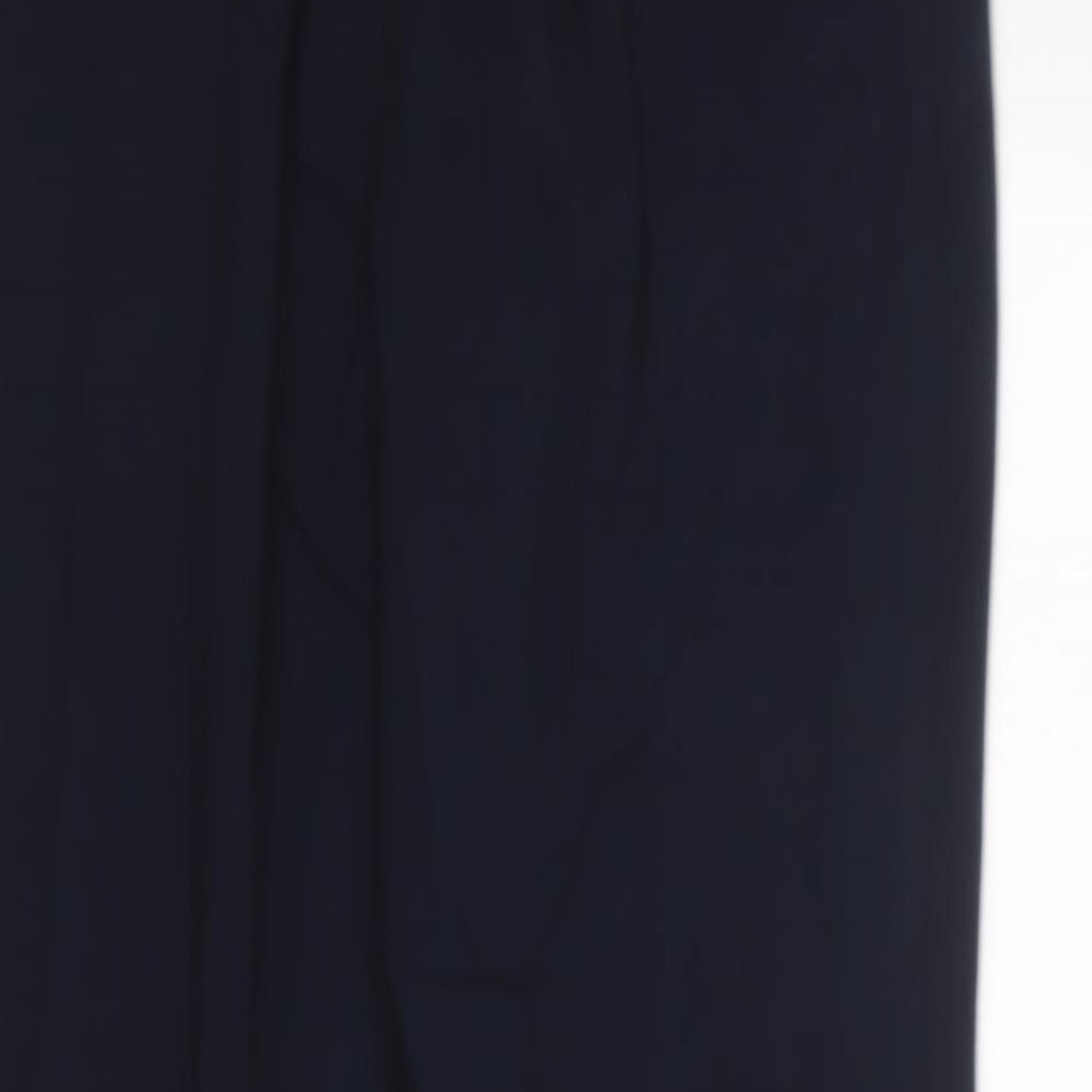 Marks and Spencer Womens Blue  Polyester Dress Pants Trousers Size 12 L23 in Regular