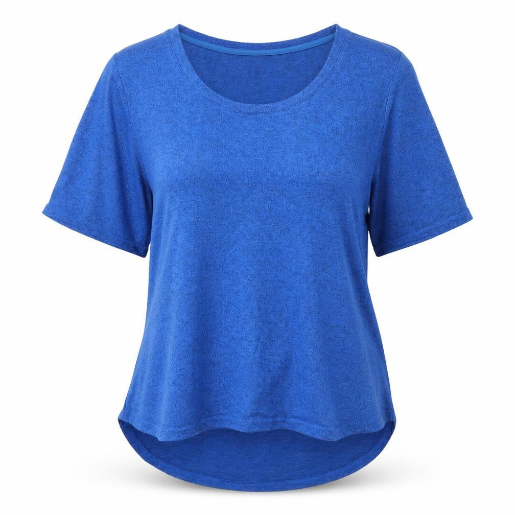 H by Halston Womens Blue Round Neck  Viscose Pullover Jumper Size M