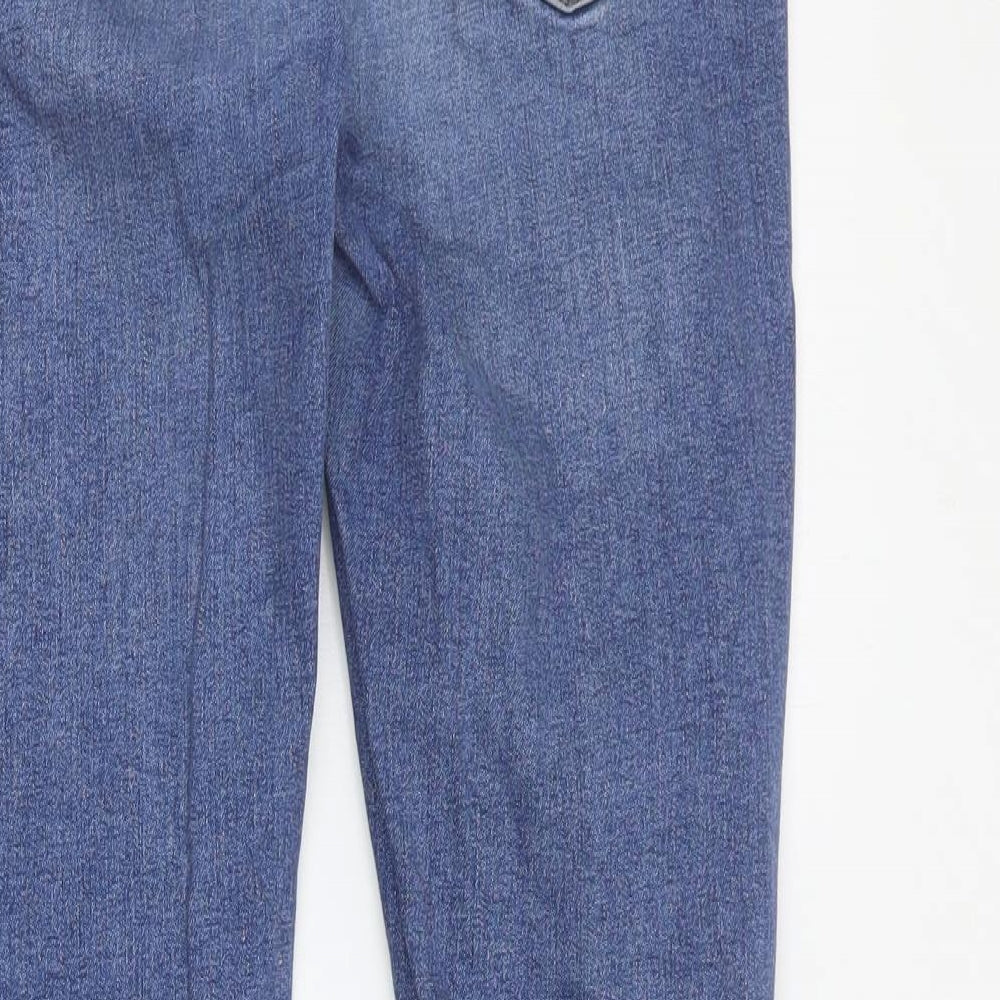 Topshop Womens Black  Cotton Skinny Jeans Size 28 in L28 in Regular Zip