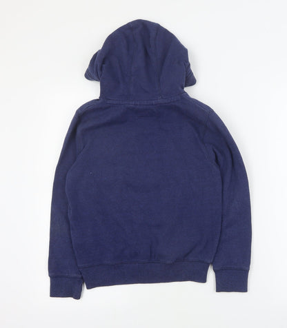 Next Girls Blue  Cotton Pullover Hoodie Size 8 Years  Pullover - Slogan
