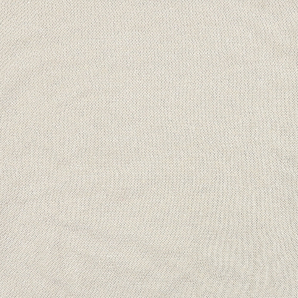 BC Womens Beige Round Neck  Acrylic Pullover Jumper Size 18