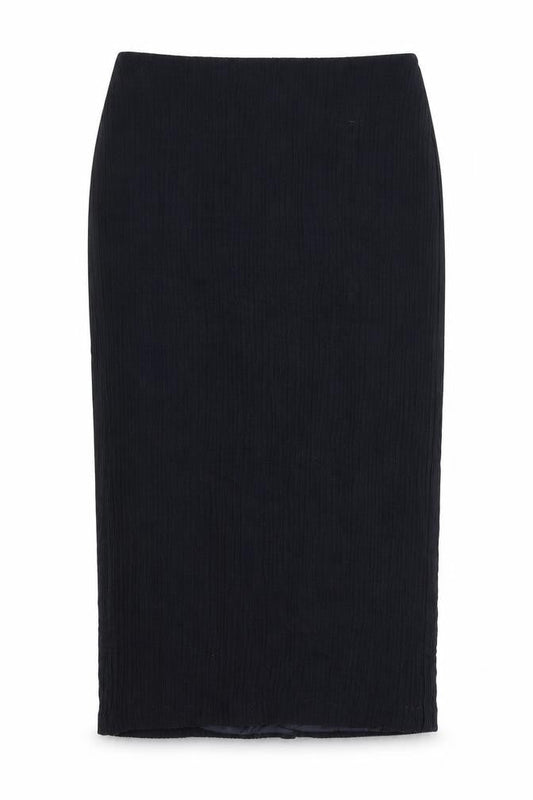 CARACTERE Womens Blue  Viscose Straight & Pencil Skirt Size 10   Zip