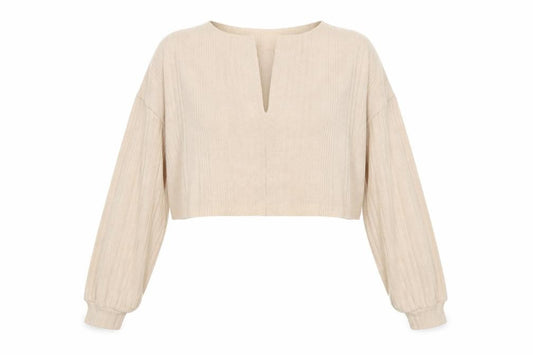 SHEIN Womens Beige V-Neck  Polyester Pullover Jumper Size M