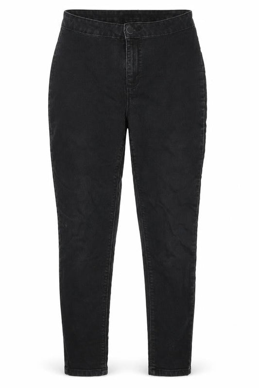 Dorothy Perkins Womens Black  Cotton Skinny Jeans Size 12 L27 in Slim Zip