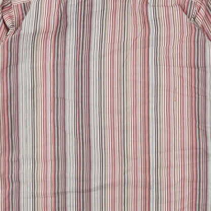 Topman Mens Multicoloured Striped Cotton  Button-Up Size XL Collared