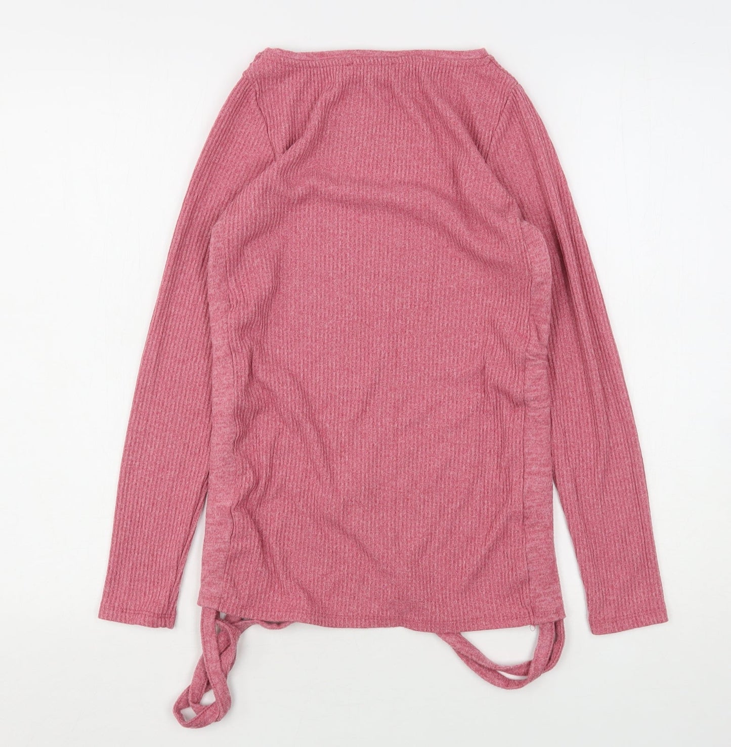 George Womens Pink Round Neck  Viscose Pullover Jumper Size S