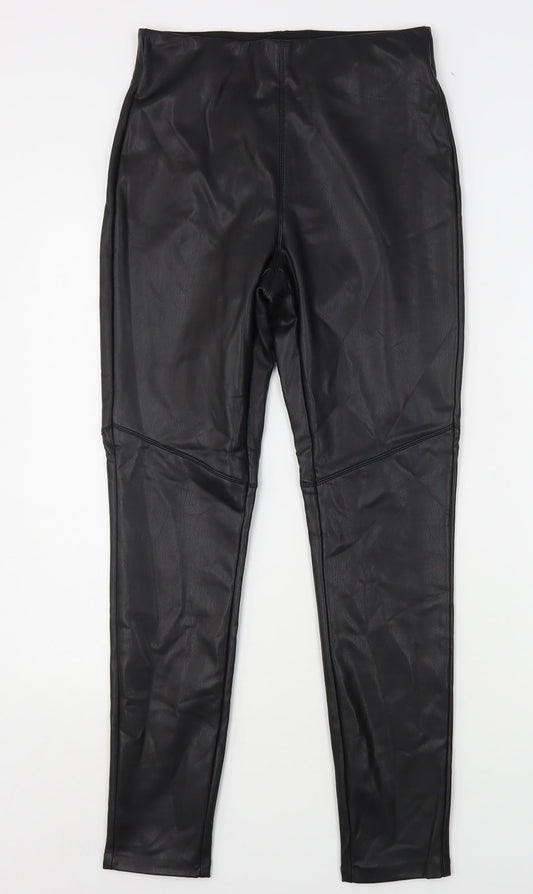 Pimkle Womens Black  Polyester Jegging Jeans Size M L28 in Regular