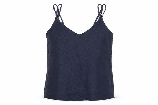 Mango Womens Blue  Polyester Camisole Tank Size M V-Neck