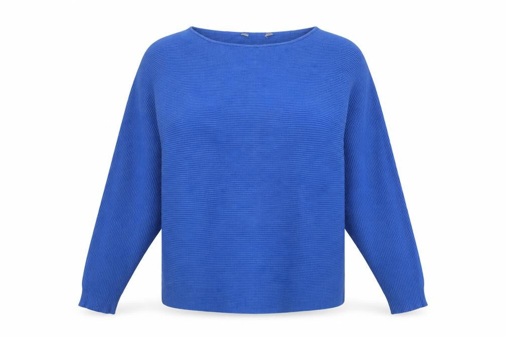 Debenhams Womens Blue Round Neck  Viscose Pullover Jumper Size L