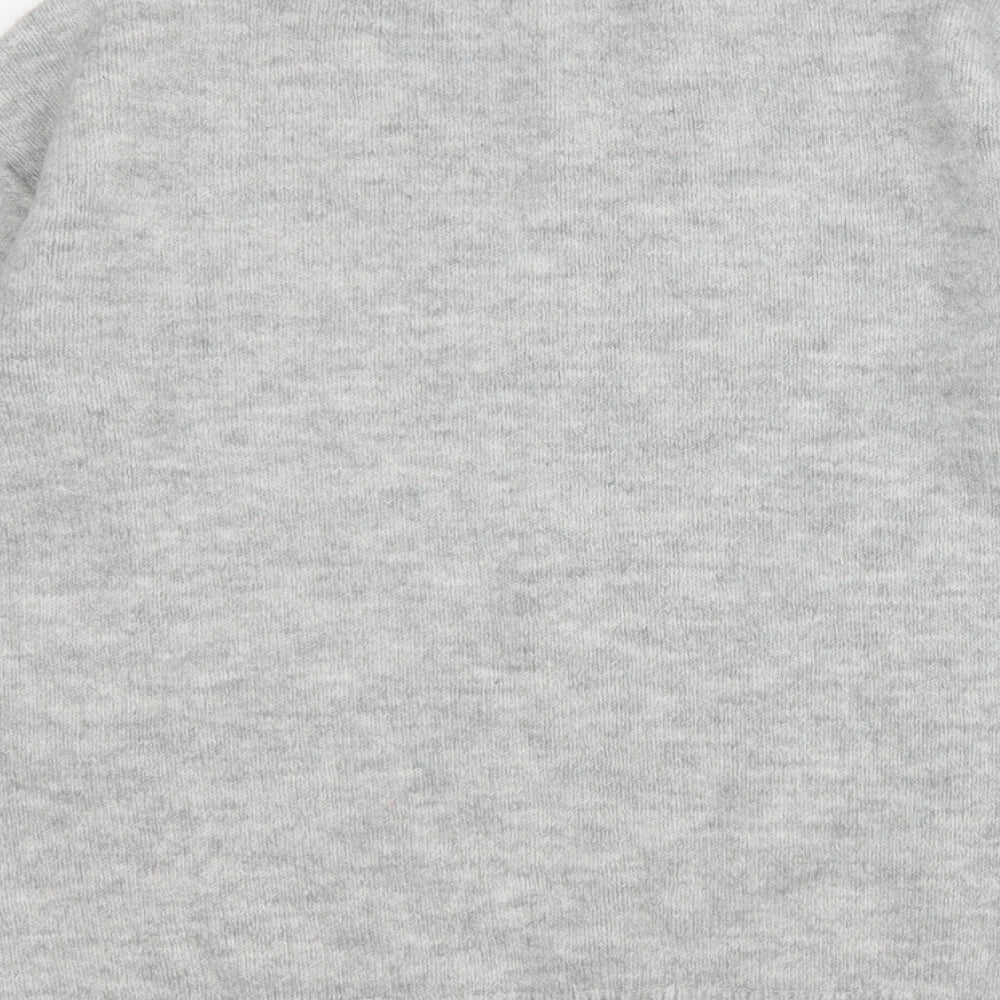 George Womens Grey Round Neck  Acrylic Pullover Jumper Size 12