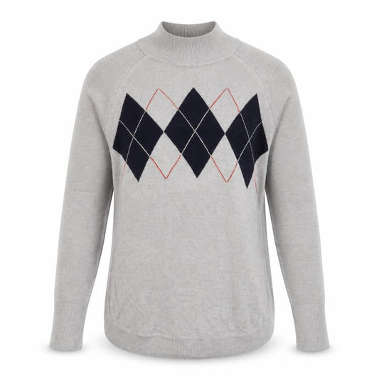 Marks & Spencer Mens Grey Mock Neck  Acrylic Pullover Jumper Size S
