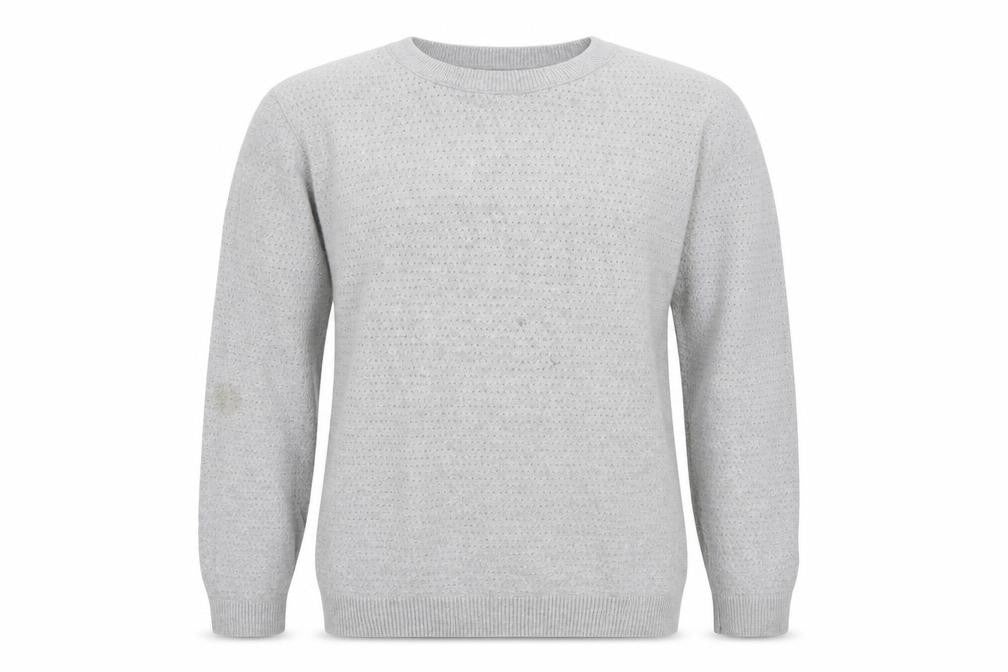 River Island Mens Grey Round Neck  Acrylic Pullover Jumper Size M