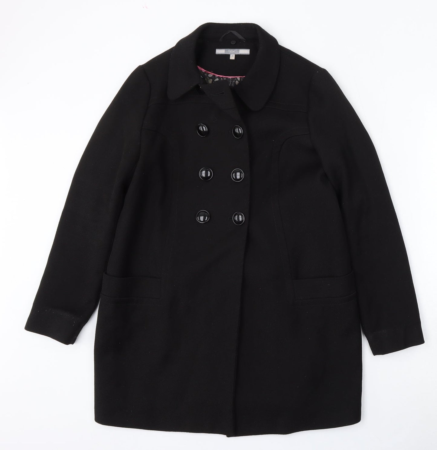 NEXT Womens Black   Jacket  Size 10  Button