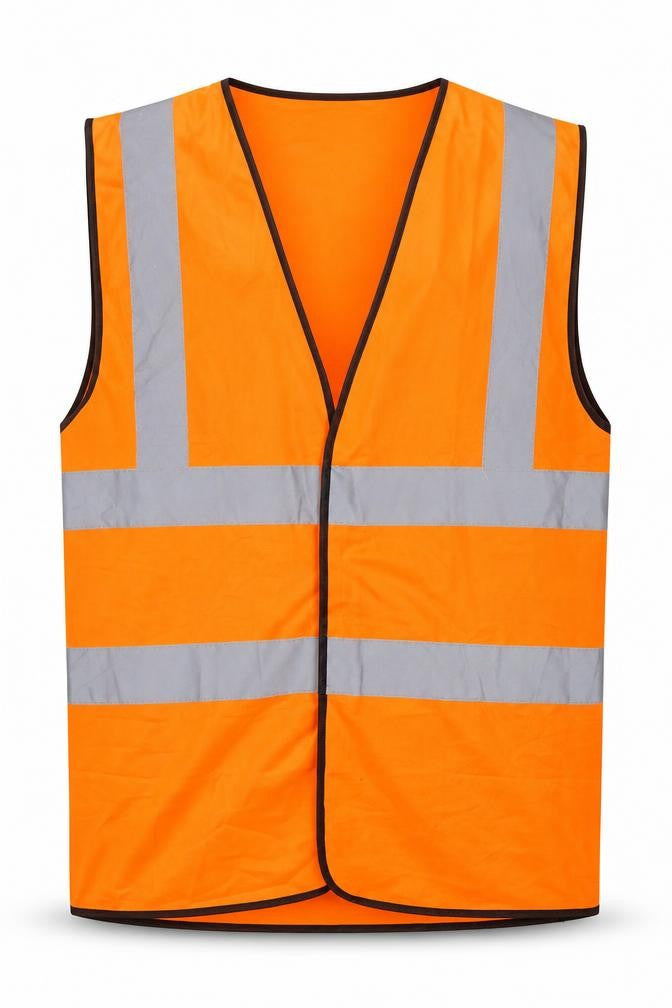 Fastenal Mens Orange   Gilet Jacket Size M  Hook & Eye