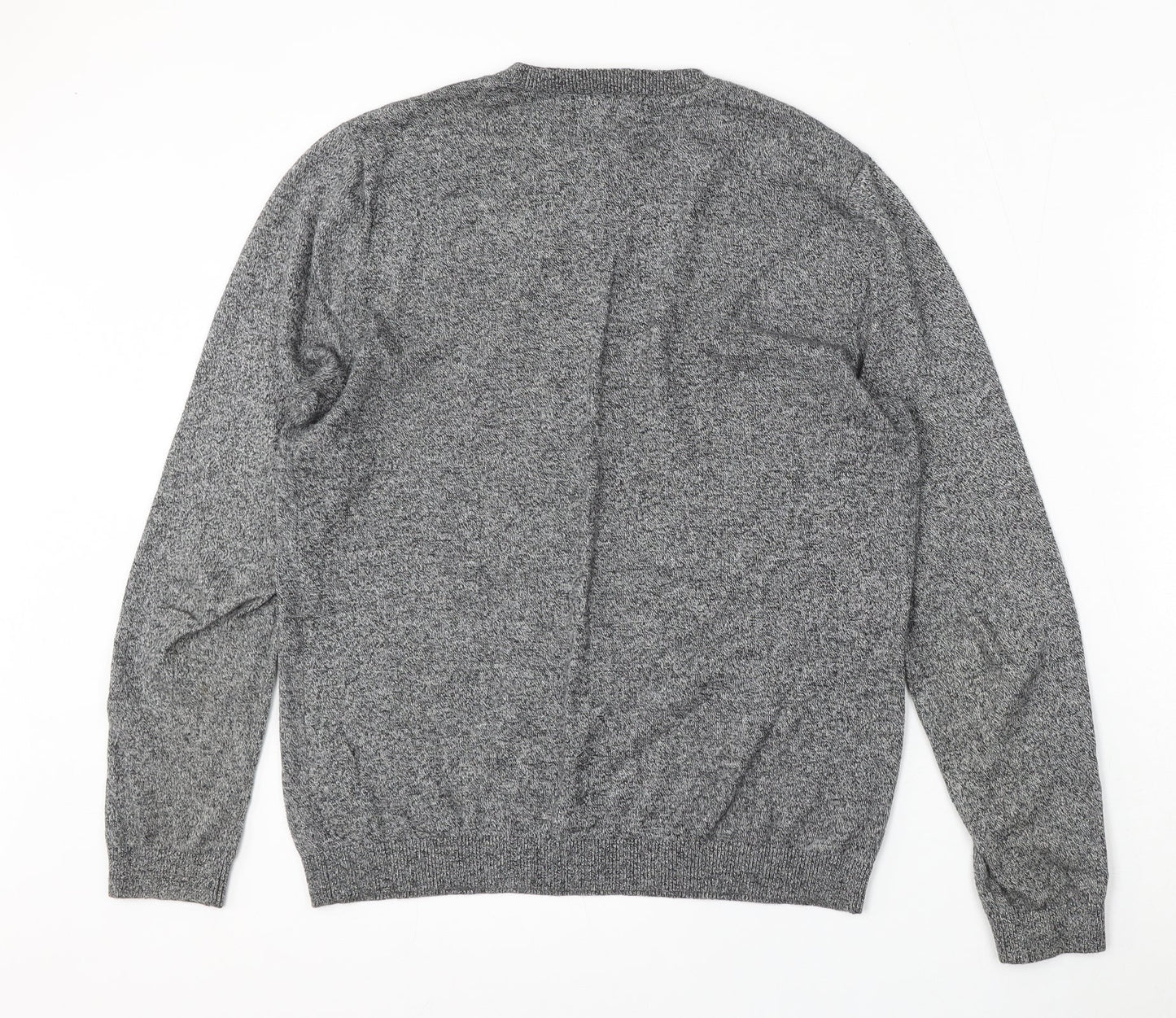 Topman Womens Grey Round Neck  Cotton Pullover Jumper Size S