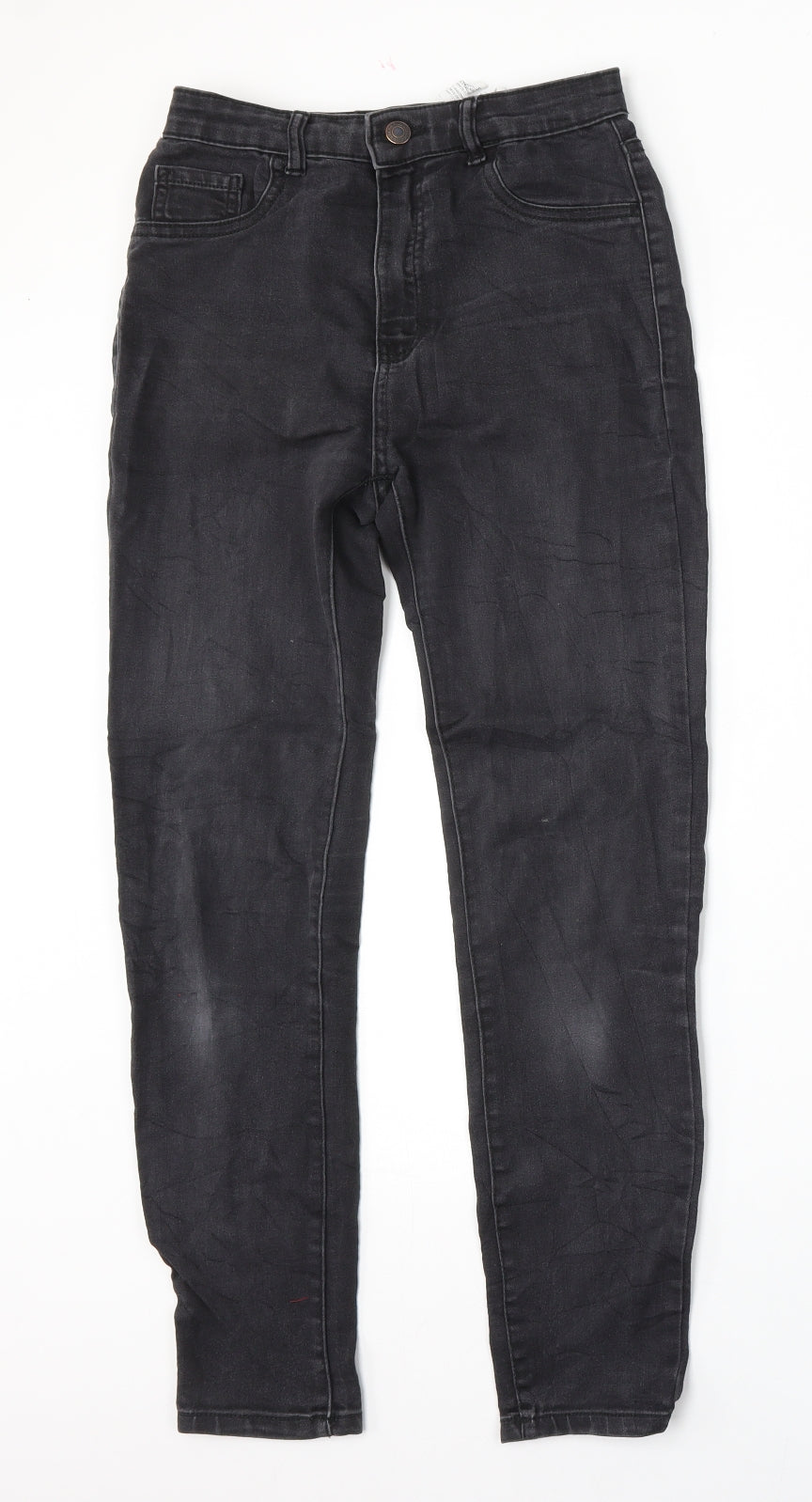 Pull&Bear Womens Black  Cotton Skinny Jeans Size 26 L26 in Regular Button