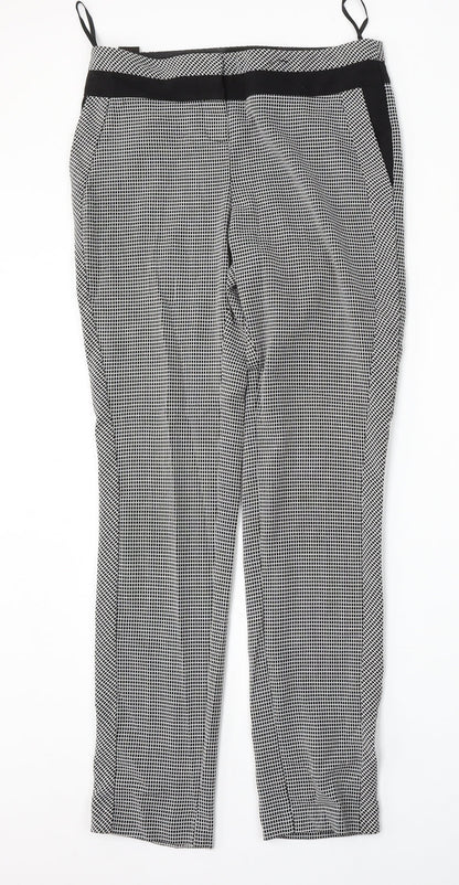 Next Womens Multicoloured Geometric Polyester Trousers  Size 6 L30 in Regular