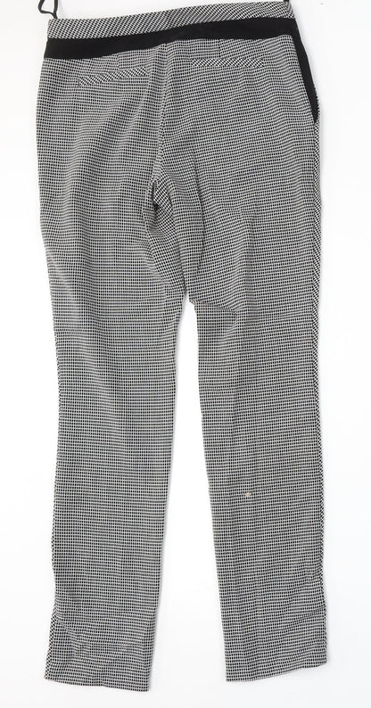 Next Womens Multicoloured Geometric Polyester Trousers  Size 6 L30 in Regular