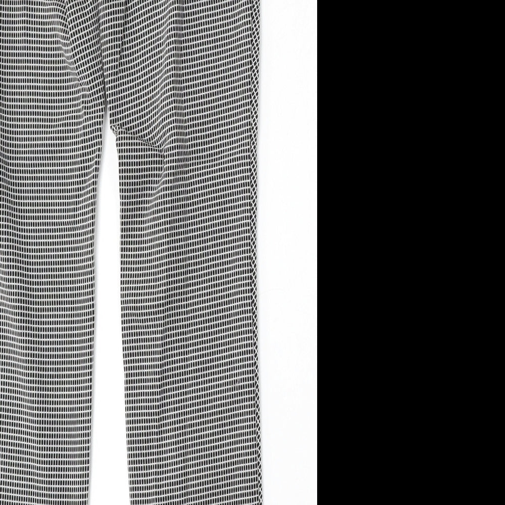 NEXT Womens Multicoloured Geometric Polyester Trousers  Size 6 L30 in Regular
