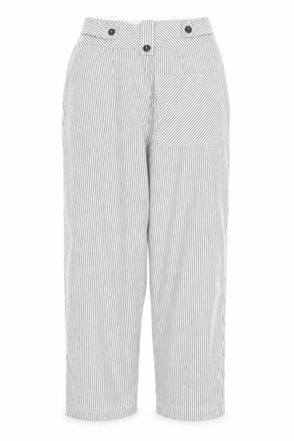 Topshop Womens Multicoloured Striped Viscose Trousers  Size 6 L25 in Regular