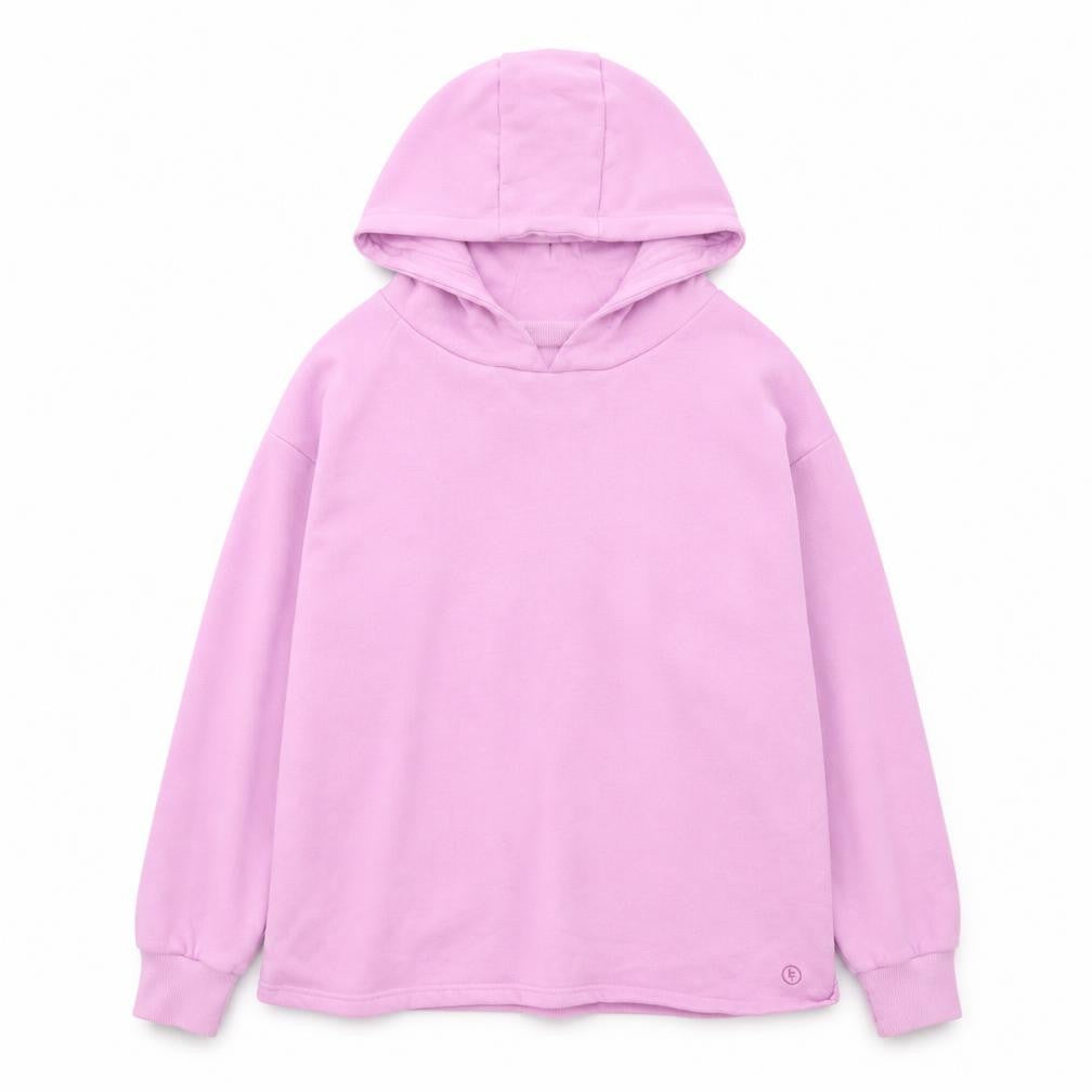 Leigh Tucker Womens Pink  Cotton Pullover Hoodie Size S