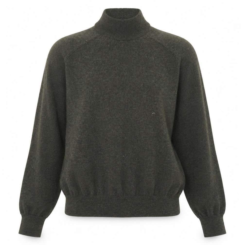 Primark Womens Green Mock Neck  Polyester Pullover Jumper Size 6
