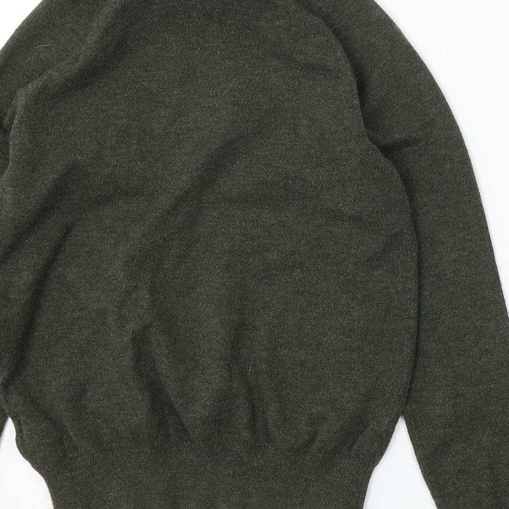 Primark Womens Green Mock Neck  Polyester Pullover Jumper Size 6