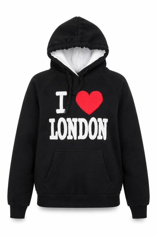 G Grown Womens Black  Cotton Pullover Hoodie Size S