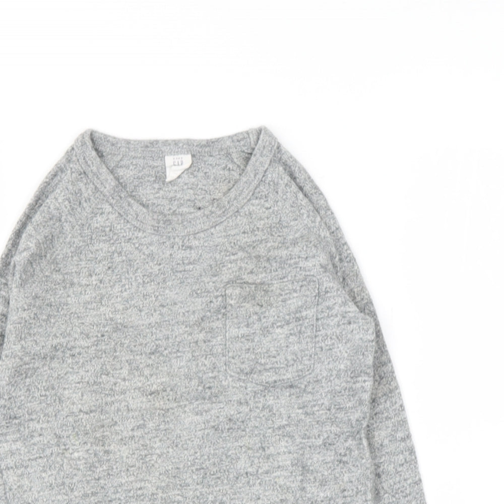 Gap Boys Grey  Cotton Pullover Hoodie Size 3 Years