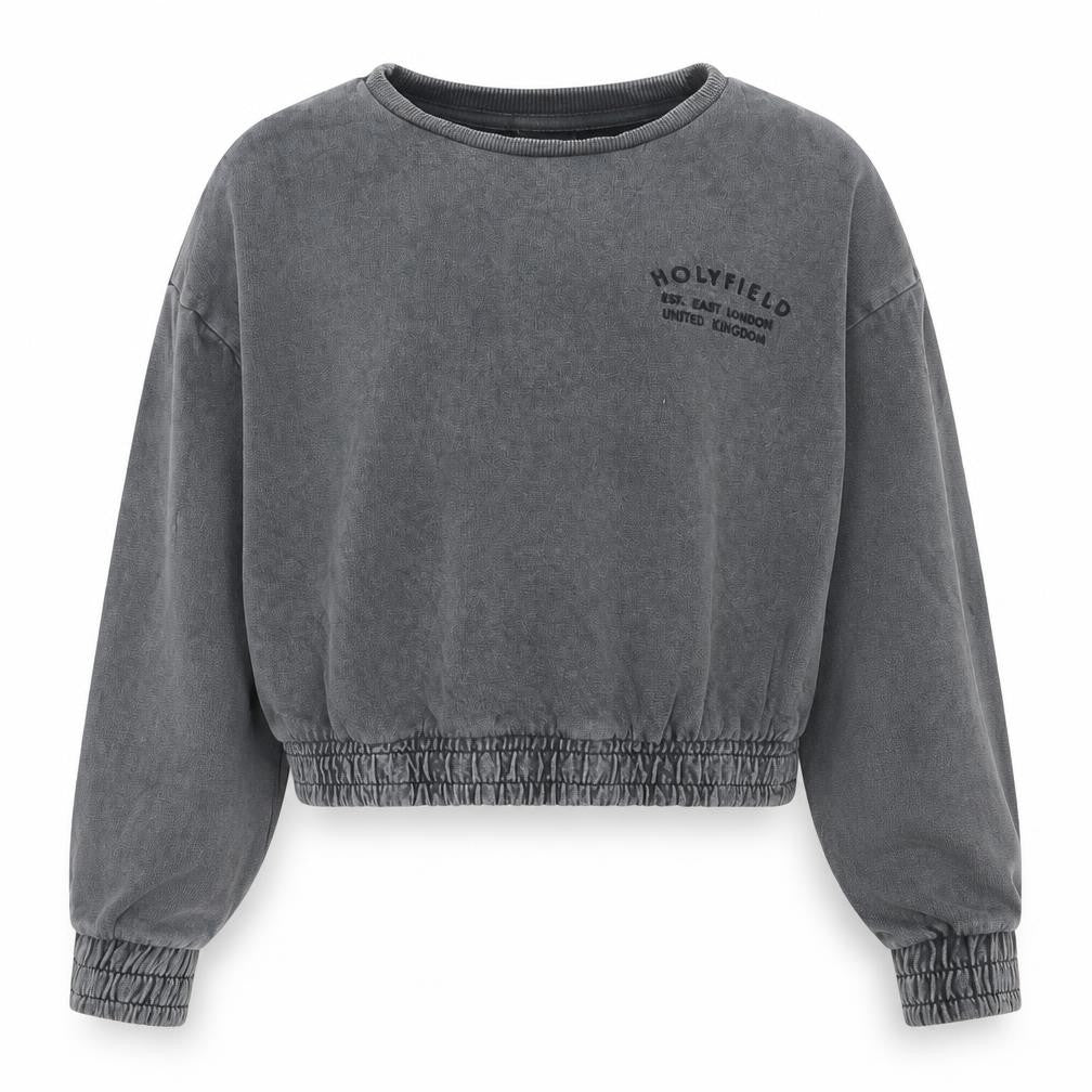 George Girls Grey  Cotton Pullover Sweatshirt Size 8-9 Years  Pullover