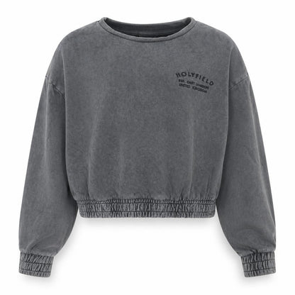 George Girls Grey  Cotton Pullover Sweatshirt Size 8-9 Years  Pullover