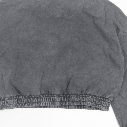 George Girls Grey  Cotton Pullover Sweatshirt Size 8-9 Years  Pullover