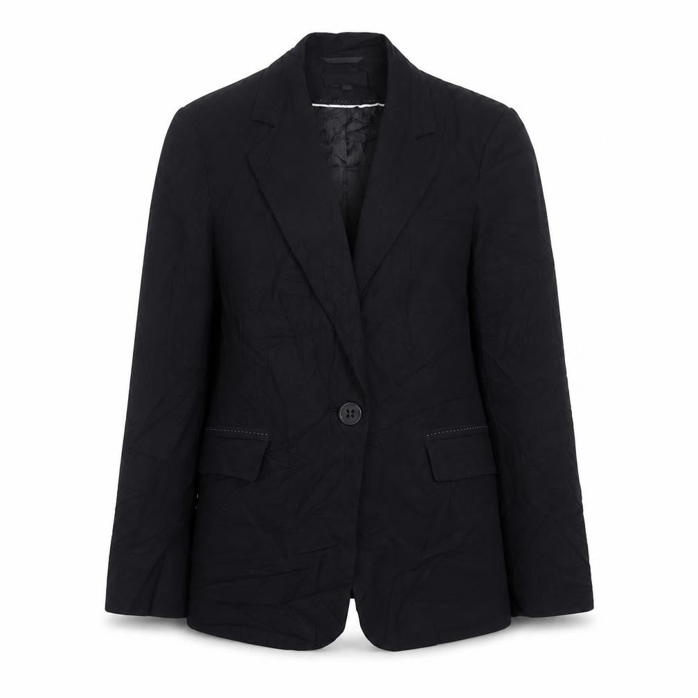 Marks & Spencer Womens Black   Jacket Blazer Size 8  Button