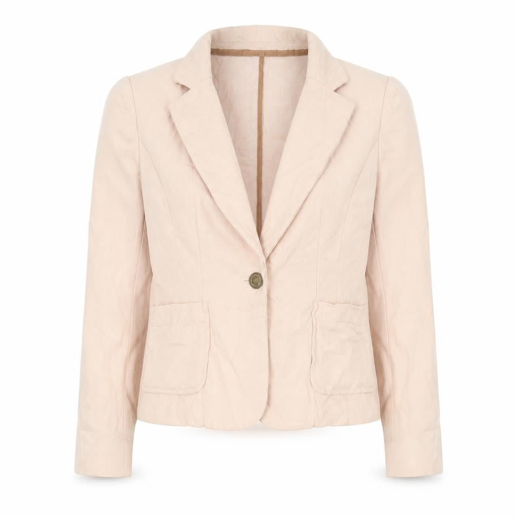 RESERVED Womens Beige   Jacket Blazer Size 14  Button